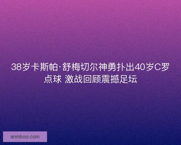 38岁卡斯帕·舒梅切尔神勇扑出40岁C罗点球 激战回顾震撼足坛 38岁卡斯帕·舒梅切尔神勇扑出40岁C罗点球 激战回顾震撼足坛